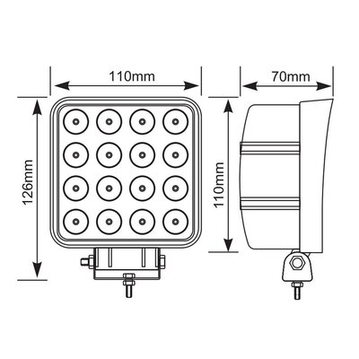 LED работни лампи