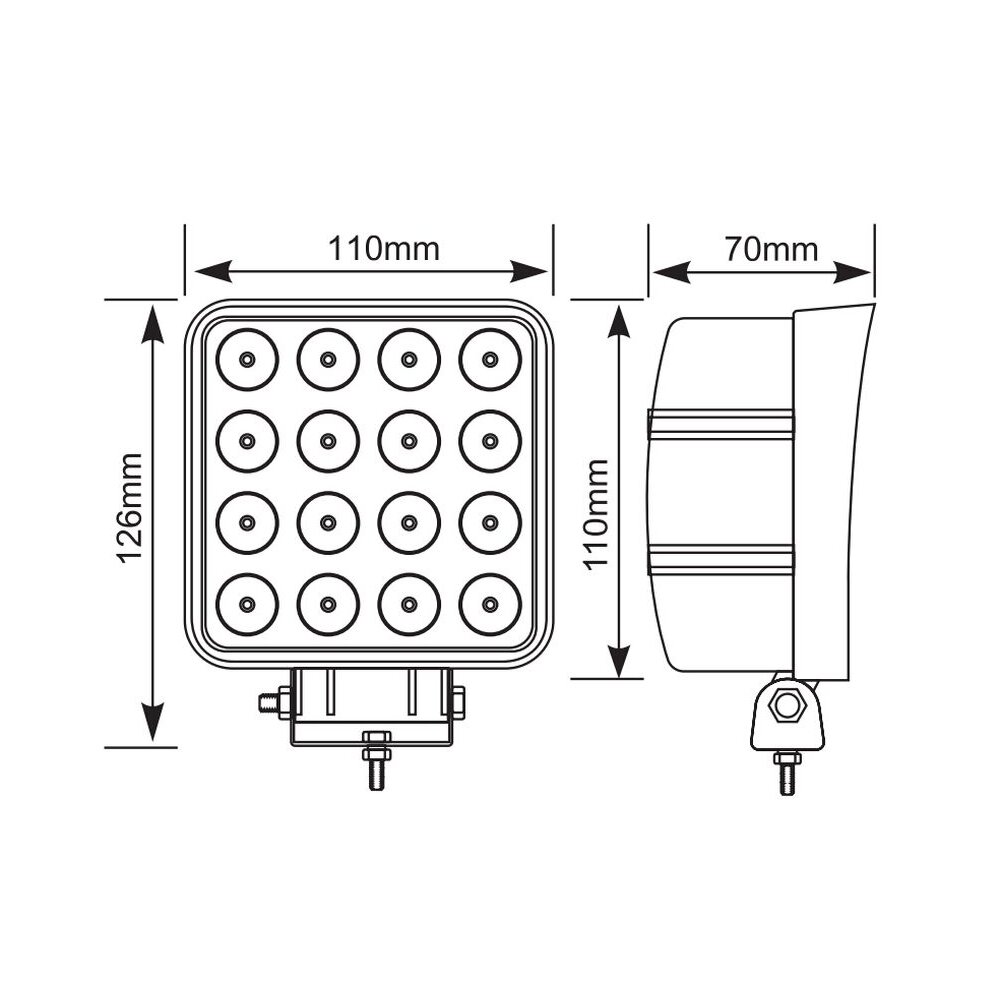 LED работни лампи