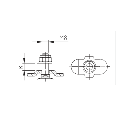 Винтов фитинг за Airline M8