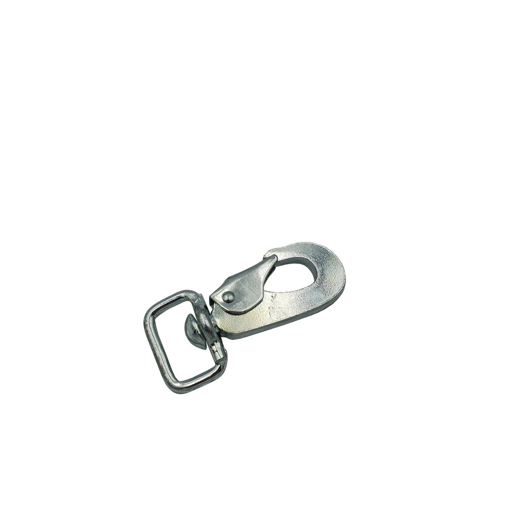 Кована карабинова кука с вирбел 25mm LC 225 daN Cr6 free