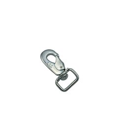 Forged carabine hook with swivel 25mm LC 225 daN
