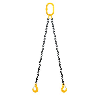 Верижен сапан 2-рамена, куки с предпазен език, клас 80