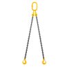 Chain sling 2-legs with latch hooks and grab hooks, grade 80 
