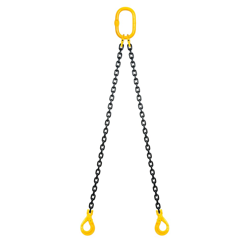 Верижен сапан 2-рамена, самозаключващи куки, клас 80 