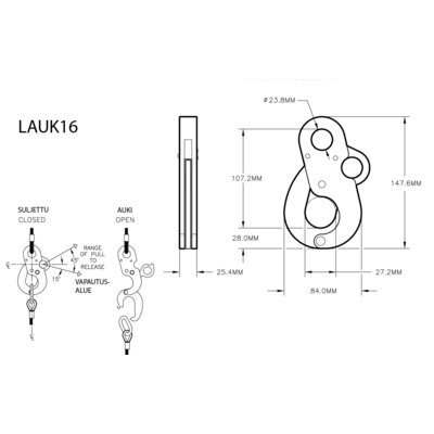 Remote trigger release-a-matic hook LAUK16 blueprint