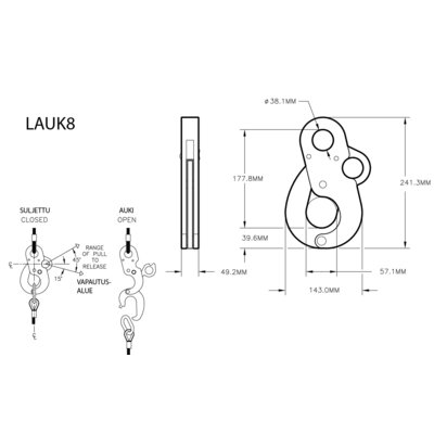 Remote trigger release-a-matic hook LAUK8 blueprint