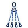 Chain sling 4-legs with safety hooks and grab hooks, grade 100