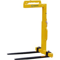 Crane forks with manual adjustment and adjustable forks