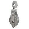 Galvanized snatch Block 2 wheels with hook 5 t
