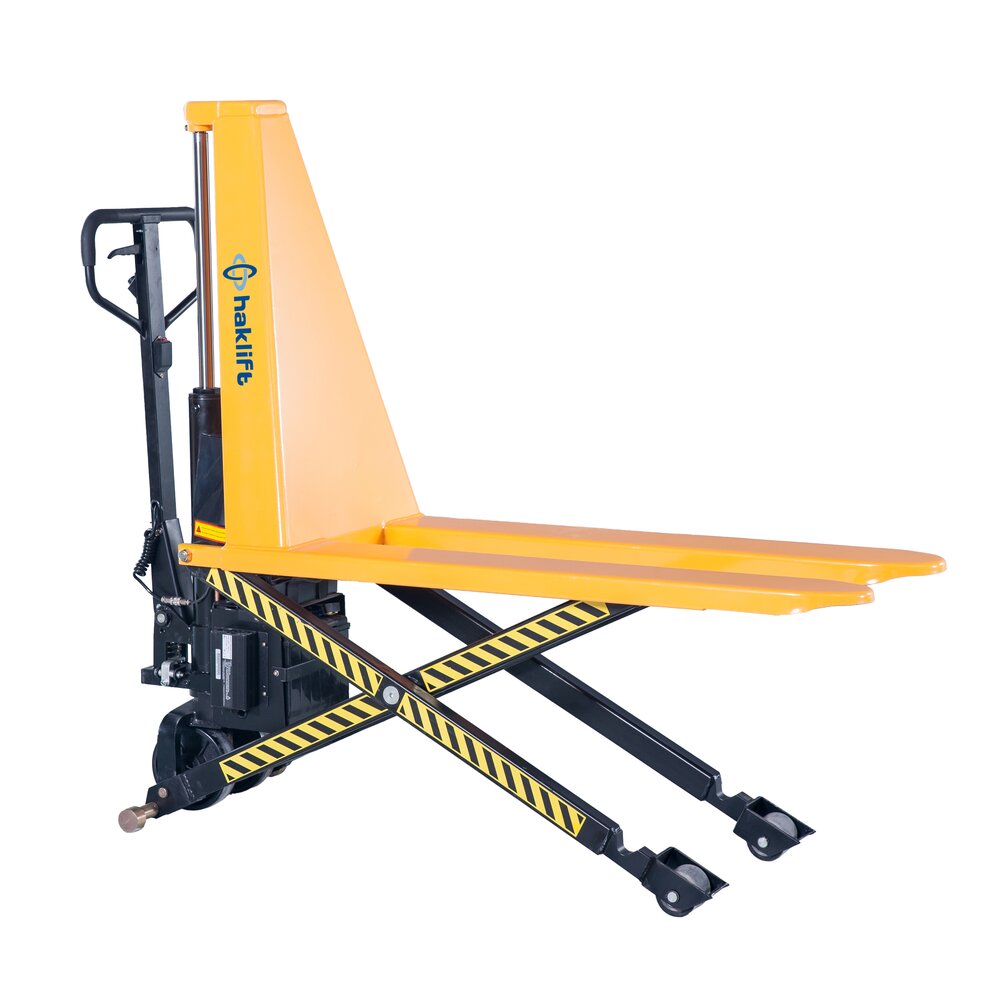 Pallet truck semi electric scissor lift 1000 kg